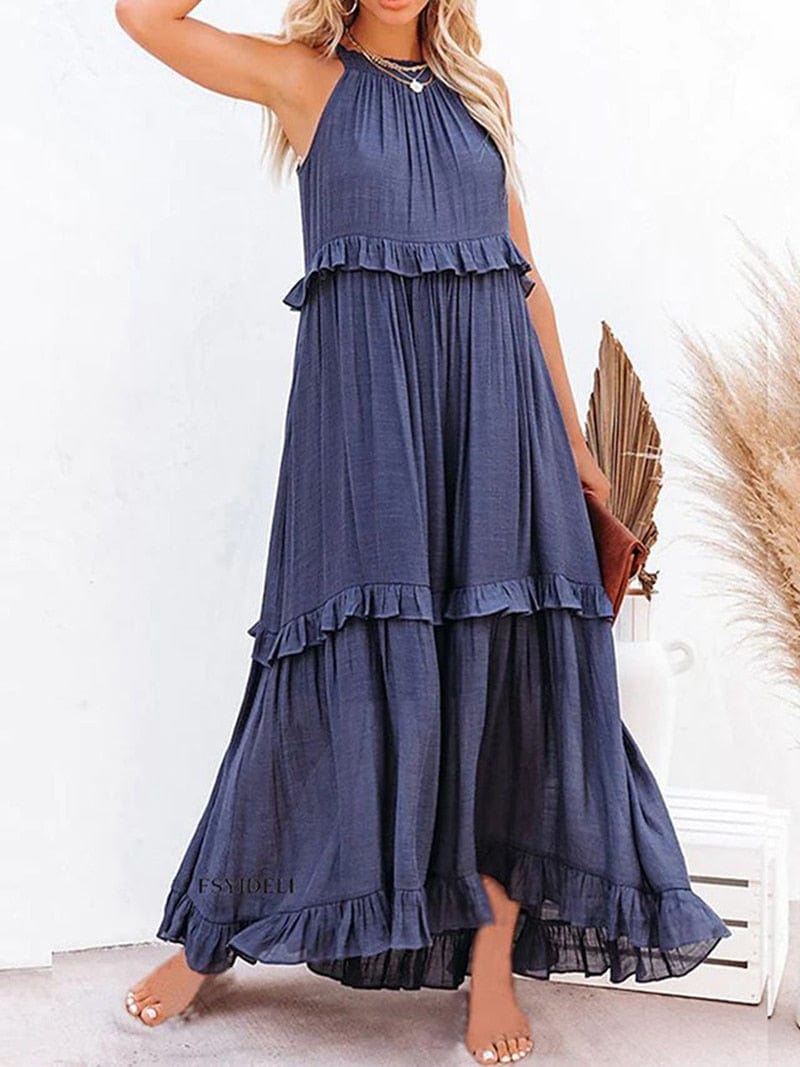 JUSTINA | Vestido con volantes