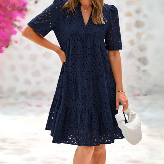PAMELA | Vestido midi con encaje