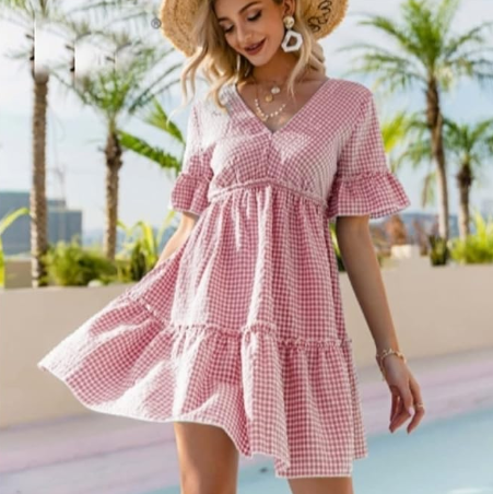 AMANDA | Vestido a cuadros