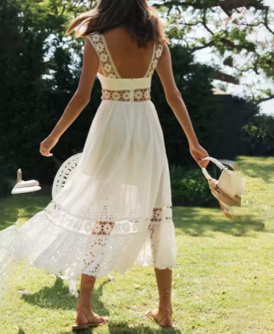 SARA | Vestido midi romántico