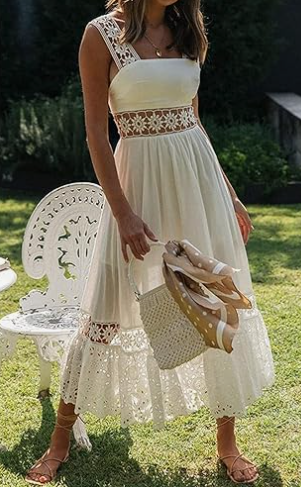SARA | Vestido midi romántico