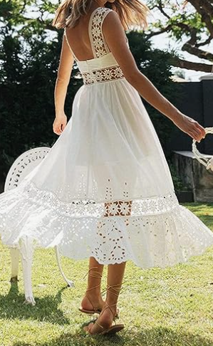 SARA | Vestido midi romántico