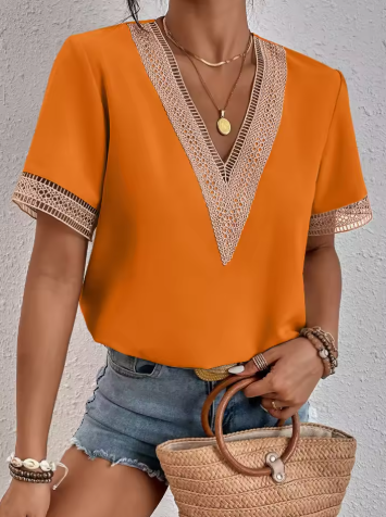 INES | Blusa con encaje delicado