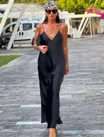 CARLA | Vestido de satén