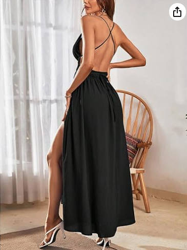 ALBA | Vestido Largo Negro