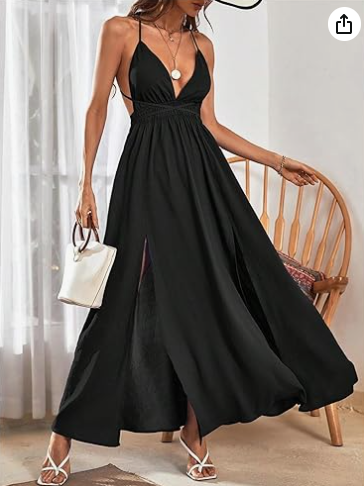 ALBA | Vestido Largo Negro