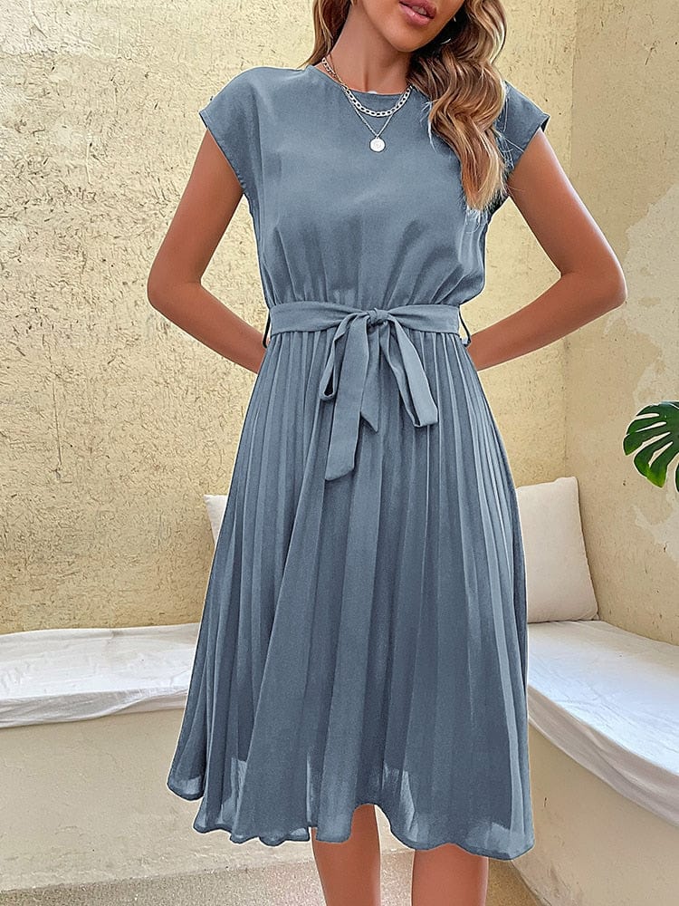 RUTH | Vestido midi plisado