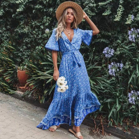 LILIBET | Vestido fresco azul