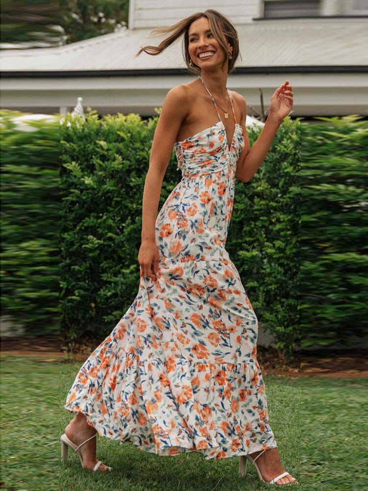 NORA | Vestido largo halter